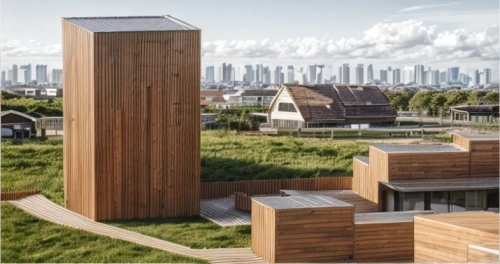 corten steel,cube stilt houses,autostadt wolfsburg,wooden facade,metal cladding,archidaily,residential tower,wooden sauna,timber house,cubic house,shipping containers,wooden construction,electric tower,modern architecture,rotterdam,wooden poles,wooden pole,wood fence,urban towers,maasvlakte