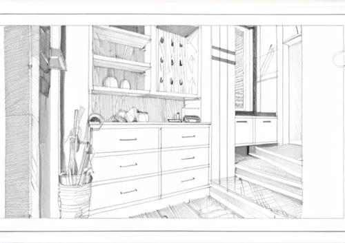 pantry,cabinetry,kitchen,kitchenette,cupboard,laundry room,kitchen interior,kitchen cabinet,kitchen design,the kitchen,cabinets,kitchen shop,bathroom cabinet,armoire,dark cabinetry,laundress,under-cabinet lighting,frame drawing,galley,kitchenware,Design Sketch,Design Sketch,Hand-drawn Line Art