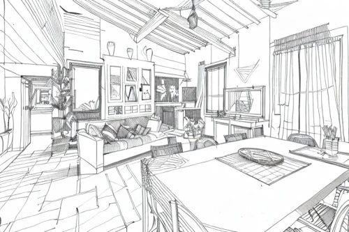 house drawing,kitchen,kitchen interior,study,study room,home interior,line drawing,working space,workspace,loft,the kitchen,coloring page,kitchen design,japanese-style room,frame drawing,interiors,work space,livingroom,office line art,core renovation,Design Sketch,Design Sketch,Fine Line Art