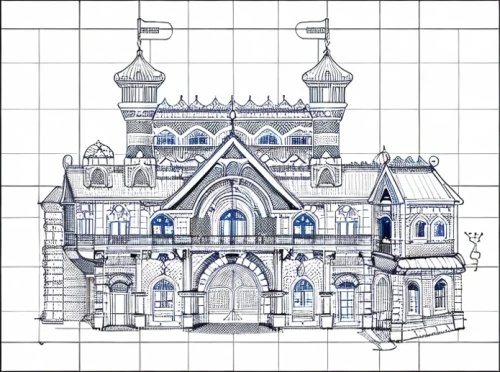 house drawing,byzantine architecture,kirrarchitecture,victorian house,blueprint,garden elevation,houses clipart,fairy tale castle,large home,water castle,architect plan,peter-pavel's fortress,ghost castle,turrets,school design,castle of the corvin,architectural style,gothic architecture,roof domes,medieval architecture