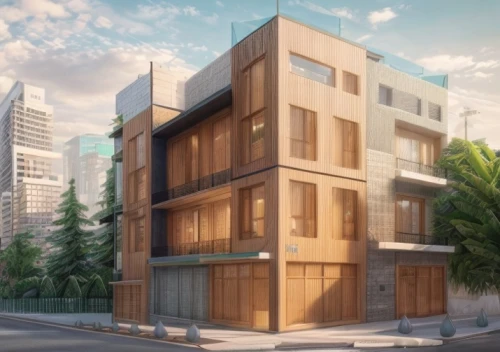 cubic house,eco-construction,wooden facade,modern architecture,shared apartment,mixed-use,frame house,apartment building,kirrarchitecture,hoboken condos for sale,timber house,sky apartment,apartment house,an apartment,new housing development,luxury real estate,archidaily,modern building,207st,3d rendering