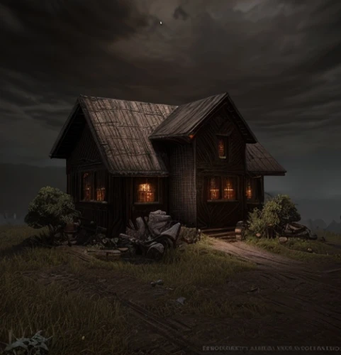 lonely house,witch's house,witch house,little house,wooden house,small cabin,small house,the cabin in the mountains,wooden hut,blackhouse,house in the forest,log home,abandoned house,cottage,summer cottage,the haunted house,creepy house,haunted house,ancient house,cabin,Game Scene Design,Game Scene Design,Gothic