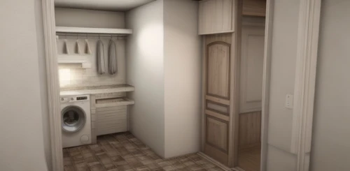 laundry room,walk-in closet,3d rendering,cupboard,3d rendered,3d render,luxury bathroom,washroom,cabinetry,3d model,bathroom cabinet,hallway space,render,an apartment,toilet,apartment,storage cabinet,armoire,3d modeling,inverted cottage,Common,Common,Natural