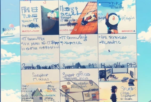 newspaper box,studio ghibli,board wall,twitter wall,prayer flag,lady's board,pinboard,information board,memo board,signboard,background scrapbook,information boards,tear-off calendar,basketball board,wooden signboard,pin board,mobile sundial,display board,tokyo summer olympics,torekba