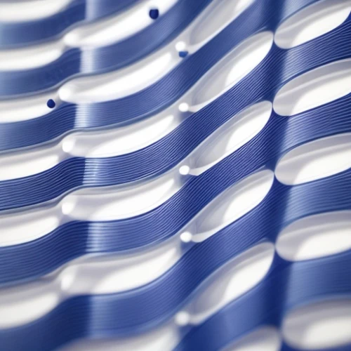 corrugated sheet,curved ribbon,glass fiber,blue and white porcelain,japanese wave paper,adhesive tape,aluminium,square tubing,wave pattern,light waveguide,adhesive electrodes,isolated product image,blue sea shell pattern,window blinds,aluminum,roller shutter,central stripe,metal segments,ventilation grille,composite material
