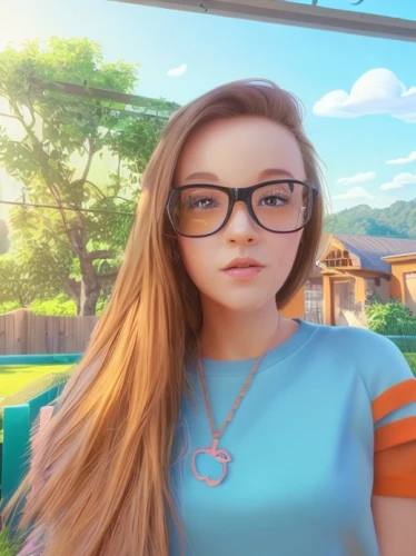 rapunzel,vanessa (butterfly),agnes,main character,3d rendered,anime 3d,silphie,maya,jade,cute cartoon character,librarian,animated cartoon,angelica,elsa,ixia,with glasses,ski glasses,character animation,smart look,princess anna,Common,Common,Cartoon