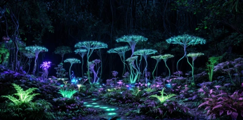 fairy forest,enchanted forest,fairy world,mushroom landscape,fairy village,bioluminescence,fairytale forest,elven forest,forest mushrooms,fairy lanterns,fairy galaxy,forest floor,faery,mushrooms,fireflies,forest of dreams,ramaria,black light,alien world,forest glade