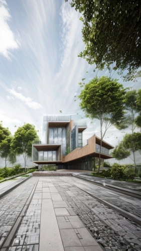 modern house,glass facade,modern architecture,archidaily,futuristic art museum,dunes house,3d rendering,cubic house,cube house,residential house,japanese architecture,asian architecture,futuristic architecture,modern building,chancellery,timber house,contemporary,kirrarchitecture,shenzhen vocational college,render,Architecture,General,Futurism,Futuristic 7