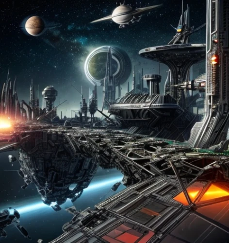 sci fi,federation,sci - fi,sci-fi,space ships,futuristic landscape,scifi,sci fiction illustration,space port,carrack,space art,star ship,spaceship space,fleet and transportation,starship,battlecruiser,cg artwork,spaceships,alien world,docked