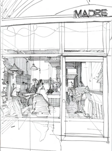 makemake,storefront,mono-line line art,store fronts,frame drawing,manufacture,wade rooms,store front,make,mono line art,cafe,shopwindow,coffee shop,café,making,mahé,store window,parlour maple,the coffee shop,maare