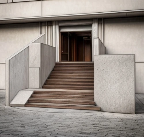 outside staircase,concrete slabs,brutalist architecture,exposed concrete,wheelchair accessible,stone stairs,concrete blocks,paving slabs,stone stairway,concrete,corten steel,icon steps,concrete construction,staircase,stair,stairs,house entrance,handrails,architectural detail,entry path,Architecture,General,Nordic,Nordic Art Nouveau