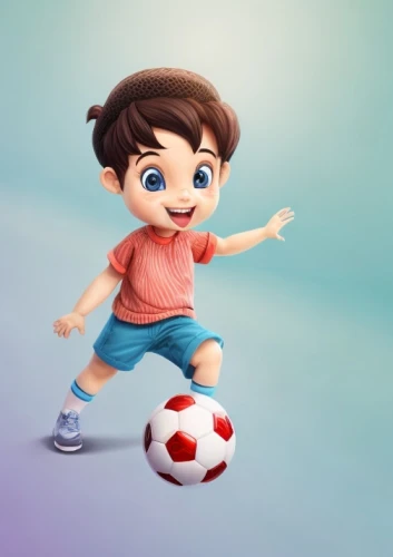 children's soccer,kids illustration,footballer,soccer player,soccer ball,soccer kick,playing football,mini rugby,children's background,indoor games and sports,sports toy,child playing,futsal,cute cartoon character,football player,wall & ball sports,playing sports,women's football,futebol de salão,soccer