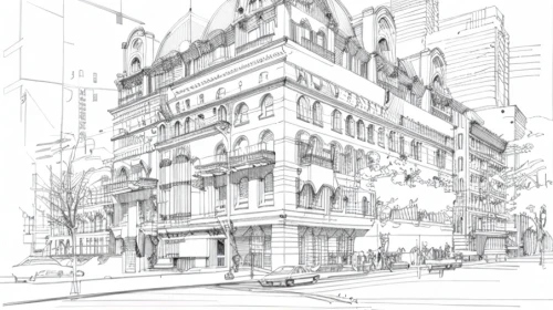 coloring page,willis building,line drawing,pencils,coloring pages,facades,brownstone,semper opera house,flatiron building,office line art,marble collegiate,harrods,beautiful buildings,ginza,french building,warner theatre,facade painting,broadway,house drawing,department store
