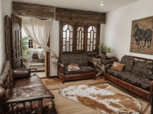 interior decoration,interior decor,home interior,sitting room,family room,cowhide,antique furniture,rustic,shabby-chic,country cottage,patterned wood decoration,interior design,living room,livingroom,chaise lounge,search interior solutions,decor,wooden beams,shabby chic,contemporary decor,Interior Design,Living room,Tradition,Gaúcho Charm