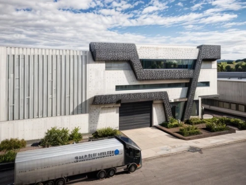 concrete plant,multi storey car park,exposed concrete,metal cladding,concrete ship,mercury park lane,commercial exhaust,chancellery,zil,concrete construction,volkswagen crafter,mercedes museum,zoom gelsenkirchen,brutalist architecture,freight transport,modern architecture,mclaren automotive,shipping container,delivery trucks,shipping containers,Architecture,General,Modern,Industrial Modernism