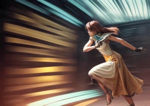 transistor,sci fiction illustration,sprint woman,lindsey stirling,twirl,speed of light,woman playing violin,cg artwork,movement tell-tale,world digital painting,running fast,woman playing,artistic roller skating,game illustration,spinning,twirling,acceleration,little girl twirling,whirling,panning,Common,Common,Natural