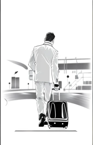 book cover,suitcase,luggage,luggage and bags,travel poster,baggage,airline travel,film poster,globe trotter,boarding pass,transporter,bellboy,suitcases,cover,white-collar worker,luggage set,traveller,travel trailer poster,traveler,walking man,Design Sketch,Design Sketch,Hand-drawn Line Art