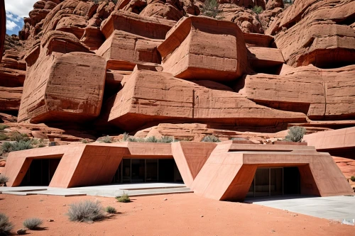 cliff dwelling,anasazi,dunes house,kayenta,clay house,flaming mountains,tuff stone dwellings,timna park,syringe house,sossusvlei,red canyon tunnel,glen canyon,cubic house,tombs,national monument,rhyolite,sandstone wall,corten steel,outdoor structure,wigwam