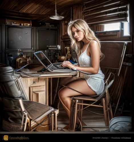 girl at the computer,girl in the kitchen,digital compositing,blonde woman reading a newspaper,computer addiction,girl sitting,woman sitting,laptop,secretary,portrait photographers,blonde sits and reads the newspaper,the blonde photographer,kitchen table,image editing,blonde on the chair,image manipulation,work from home,desktop computer,work at home,girl studying,Common,Common,Photography