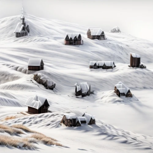 winter village,korean village snow,mountain huts,snow landscape,mountain settlement,winter house,nativity village,winter landscape,christmas landscape,icelandic houses,escher village,snow scene,north pole,russian winter,snowy landscape,mountain village,snow shelter,dune landscape,christmas town,snowhotel