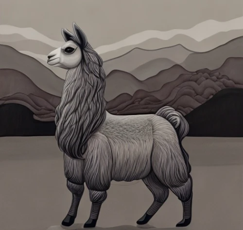 llama,llamas,vicuña,alpaca,altiplano,camelid,lama,gray animal,vicuna,bazlama,goatflower,capricorn,guanaco,alpacas,portrait animal horse,feral goat,konik,kutsch horse,anglo-nubian goat,quagga,Game Scene Design,Game Scene Design,Ink Wash