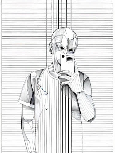 ventilation mask,advertising figure,wireframe,roy lichtenstein,barcode,steel man,food line art,office line art,bar code scanner,mono-line line art,wireframe graphics,kitchen towel,anellini,stainless steel,sheet drawing,medical mask,cybernetics,humanoid,magneto-optical drive,macintosh,Design Sketch,Design Sketch,Pencil Line Art