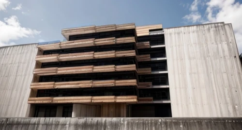 multi storey car park,brutalist architecture,wooden facade,multistoreyed,noah's ark,reinforced concrete,national cuban theatre,the ark,multi-storey,kirrarchitecture,concrete construction,apartment block,concrete blocks,car park,facade panels,archidaily,hurricane benilde,multi-story structure,metal cladding,high-rise building,Architecture,General,Masterpiece,Minimalist Modernism