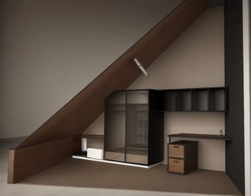 loft,an apartment,outside staircase,apartment,model house,3d rendering,attic,winding staircase,staircase,stairwell,walk-in closet,penthouse apartment,home interior,hallway space,3d render,modern room,render,shared apartment,interior modern design,basement,Interior Design,Bedroom,Modern,South America Modern Minima