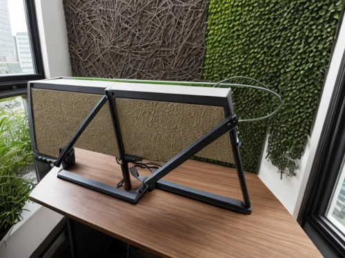 bamboo frame,bicycle frame,tablet computer stand,metal frame,ivy frame,openwork frame,automotive bicycle rack,lattice window,bicycle trainer,folding table,clover frame,wooden frame,wood frame,bicycle front and rear rack,botanical square frame,gold stucco frame,office desk,baguette frame,cube surface,copper frame,Commercial Space,Working Space,Biophilic Serenity