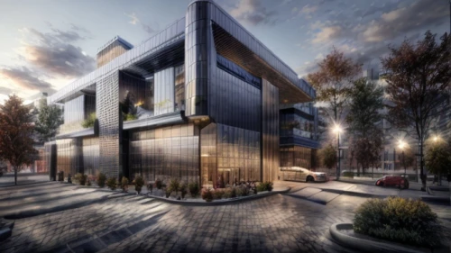 3d rendering,cubic house,modern architecture,modern house,cube house,new housing development,glass facade,modern building,metal cladding,arq,appartment building,contemporary,cube stilt houses,mixed-use,render,kirrarchitecture,archidaily,modern office,new building,apartment building