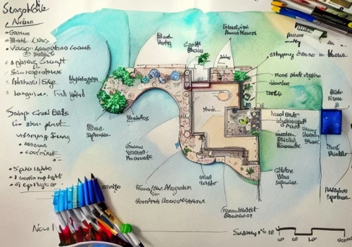 mindmap,landscape plan,architect plan,floorplan home,cartography,colouring,copic,coloring outline,digestive system,medical concept poster,layout,drainage basin,brain storming,sketch pad,school design,colour pencils,and design element,sectioned,water colors,coloring,Landscape,Landscape design,Landscape Plan,Watercolor