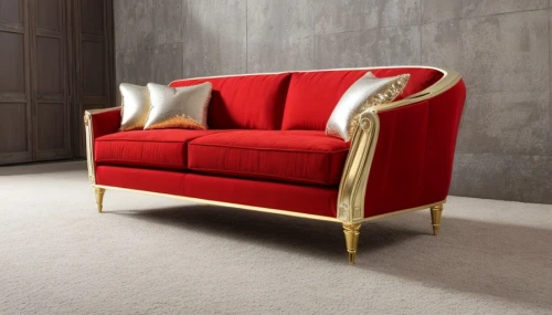 wing chair,antler velvet,chaise lounge,chaise longue,upholstery,settee,gold stucco frame,christmas gold and red deco,soft furniture,gold foil laurel,seating furniture,chaise,loveseat,danish furniture,slipcover,armchair,red chevron pattern,ottoman,furniture,gold lacquer