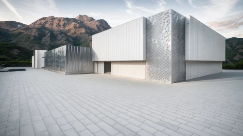 cubic house,3d rendering,modern architecture,cube house,house in the mountains,render,modern house,exposed concrete,archidaily,avalanche protection,mortuary temple,cube stilt houses,build by mirza golam pir,house in mountains,concrete blocks,dunes house,metal cladding,mountain hut,concrete construction,concrete,Architecture,General,Modern,Innovative Technology 1
