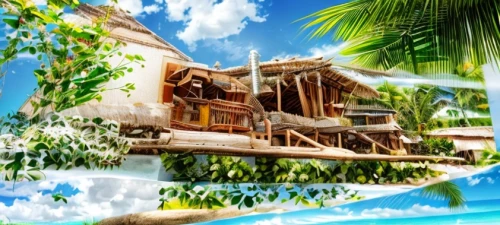 tropical house,tree house hotel,eco hotel,stilt house,hanging houses,seychelles,holiday villa,stilt houses,coconut water processing machine,treehouse,flying island,cuba background,tropical island,belize,cayo coco,roatan,tree house,mahogany bay,over water bungalow,resort