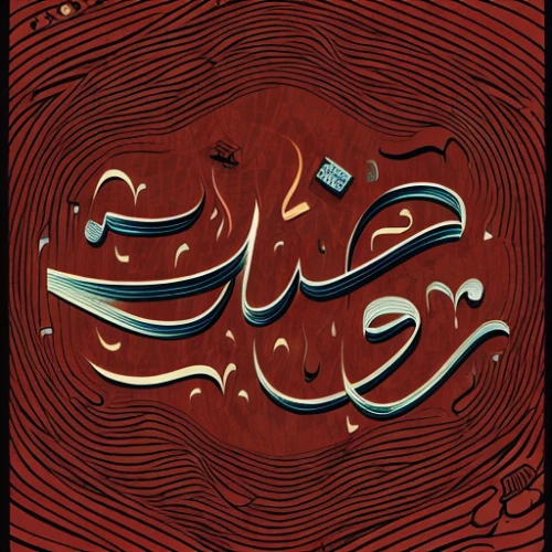 arabic background,book cover,ramadan background,cover,arabic,allah,quran,mystery book cover,ḡalyān,persian poet,calligraphy,calligraphic,kahwah,ramadan digital paper,on a red background,koran,eid,red background,eid-al-adha,muslim background,Calligraphy,Illustration,Cartoon Illustration