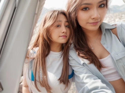 two girls,mom and daughter,in car,children girls,girl in car,mother and daughter,little girls,beautiful photo girls,little girl and mother,photo shoot children,the girl's face,sisters,young women,asian,kimjongilia,photographing children,seatbelt,with silvery,girl and boy outdoor,asian semi-longhair