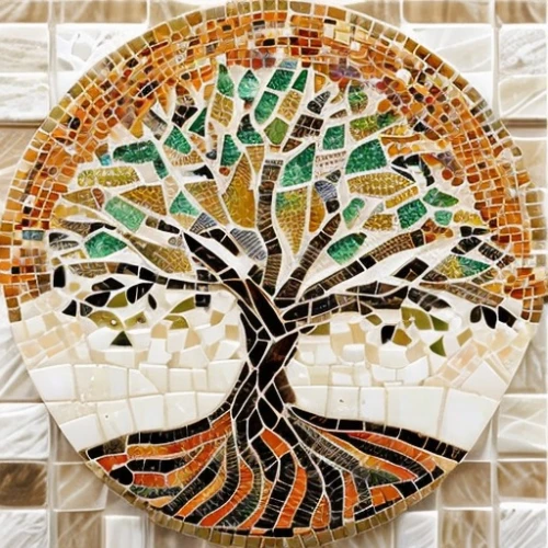 mosaic tea light,mosaic tealight,mosaic glass,mosaics,kippah,mosaic,celtic tree,ceramic tile,almond tiles,spanish tile,fruit tree,tree of life,colorful tree of life,basket with apples,decorative art,argan tree,jerusalem,shashed glass,glass tiles,tile