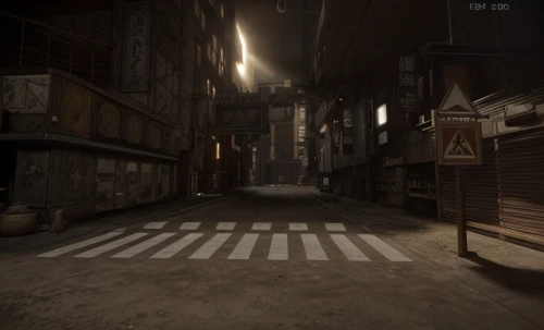 alleyway,alley,old linden alley,blind alley,ghost town,narrow street,rescue alley,deadwood,penumbra,empty factory,visual effect lighting,the street,play street,medieval street,half life,screenshot,warehouse,souk,3d rendered,asylum,Game Scene Design,Game Scene Design,Realistic