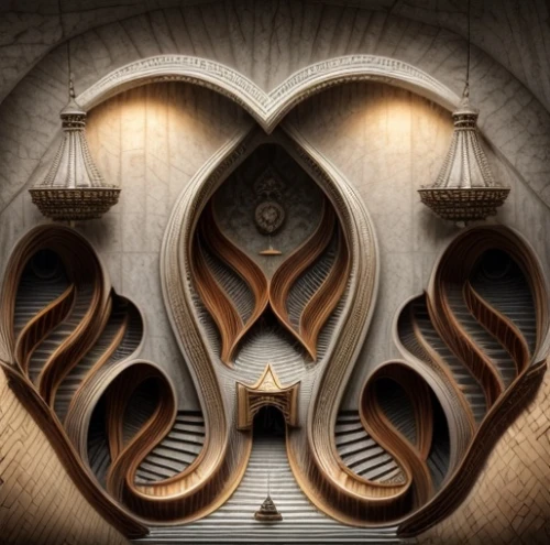 celtic harp,art deco ornament,winding staircase,biomechanical,ancient harp,circular staircase,lyre,art deco,patterned wood decoration,spiral staircase,harp,tanoura dance,art deco background,fractal art,psaltery,wood carving,art deco woman,spiral stairs,staircase,ship's wheel,Common,Common,Natural