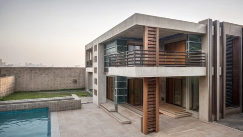 modern architecture,modern house,cubic house,build by mirza golam pir,cube stilt houses,residential house,dunes house,cube house,residential,block balcony,two story house,metal cladding,concrete blocks,exposed concrete,contemporary decor,corten steel,modern style,house shape,contemporary,timber house,Architecture,General,Modern,Natural Sustainability