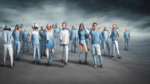 conceptual photography,formation,image manipulation,photo manipulation,sailors,multiple exposure,workforce,health care workers,abstract corporate,chorus,photoshop manipulation,synchronize,repetition,hospital staff,hierarchic,medical staff,self unity,white-collar worker,clones,stilts,Common,Common,Photography