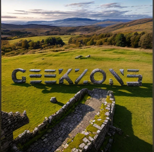 celtic cross,glenclova,drone image,yorkshire dales,exmoor,georgia,drone phantom 3,place-name sign,neolithic,celt,pekapoo,glen of the downs,drone photo,gebirige,stone circle,rzepiór,stone circles,drone view,elektroniki,celts,Realistic,Landscapes,Medieval