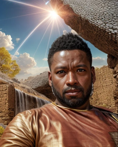 african man,african american male,miguel of coco,digital compositing,planet mars,thundercat,black man,photo manipulation,bricklayer,portrait background,cargo,afar tribe,african businessman,tutankhamun,colonization,african boy,gladiator,afroamerican,desert background,afro-american,Realistic,Movie,Lost City