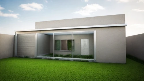 3d rendering,cubic house,stucco frame,modern house,garden white,frame house,artificial grass,render,cube house,grass roof,garden design sydney,sliding door,core renovation,modern architecture,landscape design sydney,garden elevation,3d render,prefabricated buildings,archidaily,turf roof
