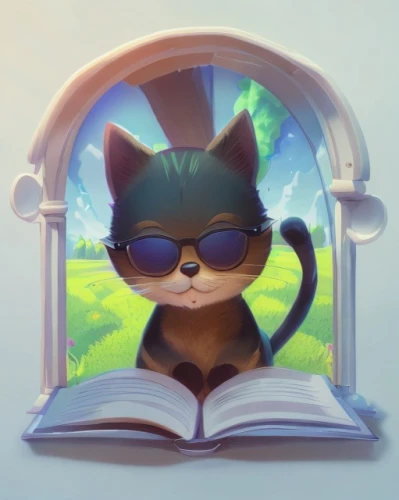 cat frame,cartoon cat,relaxing reading,book glasses,read a book,sonic the hedgehog,cat vector,reading,magic book,scholar,hamster frames,bookworm,sega,tails,library book,lab mouse icon,tom cat,mozilla,rocket raccoon,on a transparent background,Common,Common,Cartoon