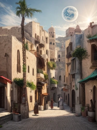 riad,medina,karnak,ancient city,jaffa,souk,medieval street,medieval town,old city,townscape,genesis land in jerusalem,mediterranean,island of rab,rome 2,narrow street,the old town,caravansary,jerusalem,digital compositing,venetian,Common,Common,Photography