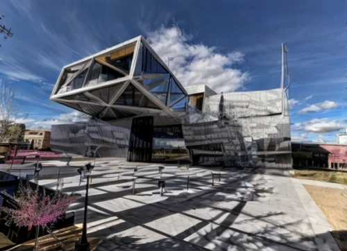 360 ° panorama,cubic house,museum of technology,museum of science and industry,pano,technology museum,baseball stadium,artscience museum,cube house,archidaily,visitor center,new city hall,metal cladding,new building,kirrarchitecture,concrete plant,athens art school,saltworks,composite,multi-story structure