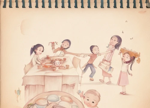 coffee tea illustration,cooking book cover,kids illustration,watercolor tea shop,watercolor cafe,coffee watercolor,children drawing,monchhichi,doll kitchen,cookery,watercolor tea,arrowroot family,motif,coffee tea drawing,vintage children,teatime,camera illustration,drinking party,child's diary,children studying,Game&Anime,Doodle,Children's Animation
