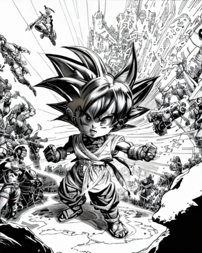 son goku,dragon ball,dragonball,goku,kame sennin,dragon ball z,mono-line line art,mono line art,vegeta,dragon slayers,takikomi gohan,fairy tail,dragon slayer,heroic fantasy,line-art,sonic the hedgehog,game drawing,fighter destruction,nine-tailed,skylanders,Art sketch,Art sketch,Fine American Manga