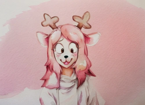 deer drawing,deer illustration,young-deer,antlers,deer,watercolor sketch,copic,dotted deer,unicorn head,deer head,watercolor,watercolor paper,deer in tears,watercolor paint,doe,giraffe head,winter deer,raindeer,watercolor background,watercolor painting,Game&Anime,Manga Characters,Watercolor